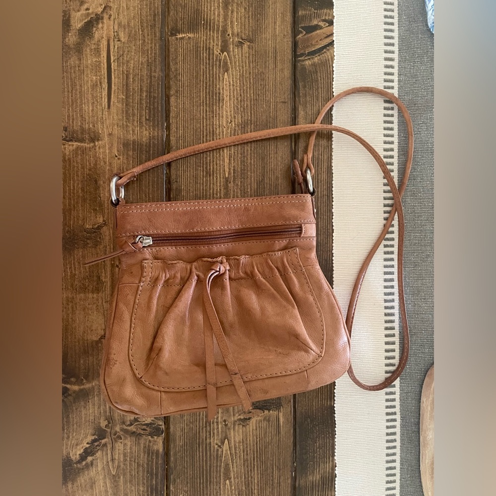 Fossil Brown Leather Crossbody Bag